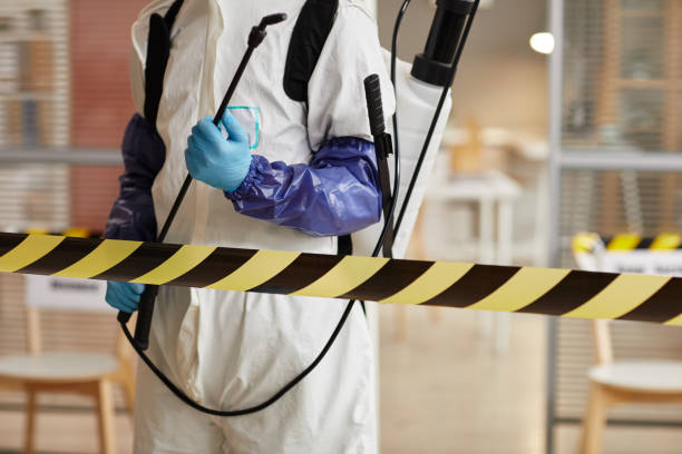 Professional Biohazard Cleanup technician working in Fruitport, MI